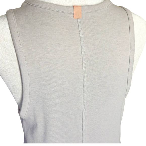 Lunya Restore Fitted Dress Midi Grey Large MSRP $198 - Picture 5 of 8